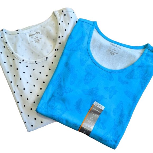 White Stag Tops - 🖤 3/$15 🖤 Bundle of 2 White Stag Swoop Neck Tees NWT